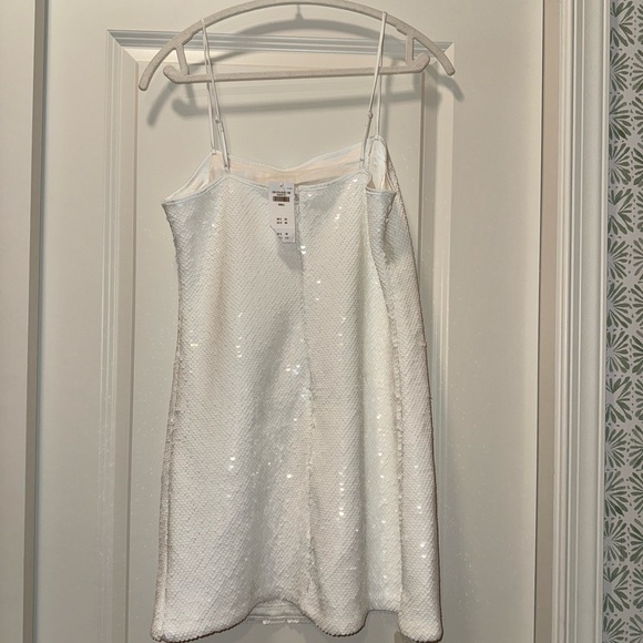 Abercrombie & Fitch White Sequin Mini Dress - Picture 3 of 3